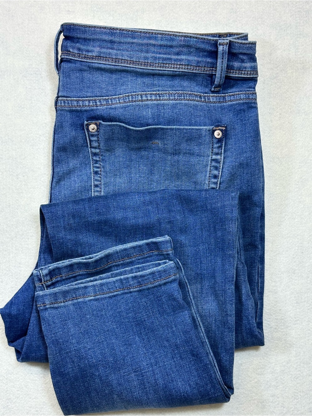 J. Jill Authentic Fit Slim Ankle Jeans 12R Stretch Lyocell Denim